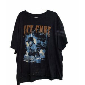 Ice Cube Mens Black T Shirt Graphic Round Neck Casual Pullover Short Sleeve 3XL